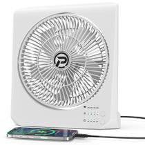 Ventilador Recargable AddAcc 20000mAh de Mesa con Temporizador y Pivot de 10"