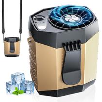 Ventilador recarregável portátil JKBOOM 2025 com luz LED 25H