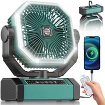 Ventilador recarregável portátil Orteen de 9 polegadas com bateria de 20000mAh