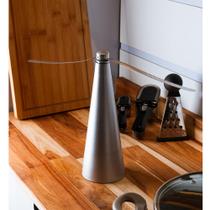 Ventilador Repelente de Mesa 9cm x 9cm x 26cm Prateado Plást