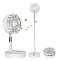 Ventilador Retrátil Portátil Silencioso Dobrável USB Branco