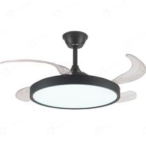 Ventilador Retratil Teto Controle Remoto Led 4 Pás Fresh Wind Branco ou Preto - Embuled