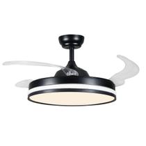 Ventilador Retratil Teto Controle Remoto Led 4 Pás Fresh Wind Branco ou Preto Ventilador Retratil Teto Controle Remoto Led 4 Pás Fresh Wind Branco ou Preto