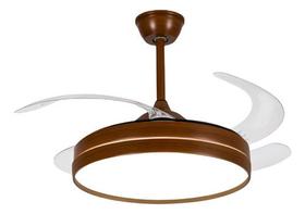 Ventilador Retrátil Teto Imbuia Opus 3 Cores Luxuoso 60w Estrutura Madeira Pás Transparente Diâmetro 1.06 M Frequência 50 - 60hz Material Das Pás Plástico Quantidade De Pás 4 127 220v 50 Hz X 60 Hz