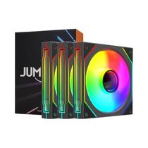 Ventilador RGB PWM Silencioso De 120mm JUMPEAK FX120 Com Efeito De Espelho ARGB Para Gabinete De PC