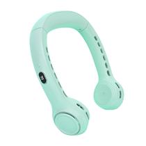 Ventilador sem lâmina mãos-livres, ventilador pessoal vestível operado por bateria de 4000 Mah, sem folhas, recarregável, design de fone de ouvido, ventilador de mesa alimentado por USB