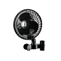 Ventilador Silencioso 110V 20W Compacto Oscilante Preto leds indoor Parede Mesa Com Suporte Clips