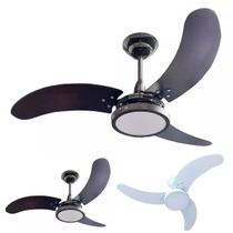 Ventilador Silencioso De Teto Luxo C/ Dimmer 3 Pás 104cm