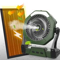 Ventilador solar de nebulização Ausic 10W 250mL com painel solar de 8 polegadas