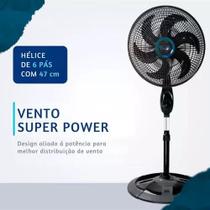 Ventilador Solaris 6 Pás Turbo Ultra Potente 75w Tyf C 110v