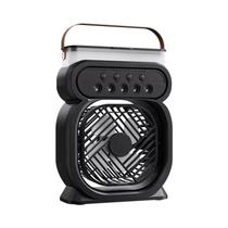 Ventilador Spray USB Umidificador Luz Noturna De Mesa Ventilador Portátil Para Escritório E