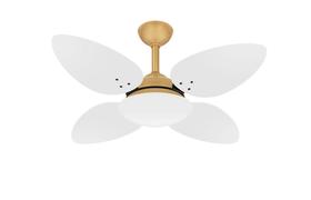 Ventilador Teto 4 Pás Mdf Branca Quarto Pétalo Ventax 220V