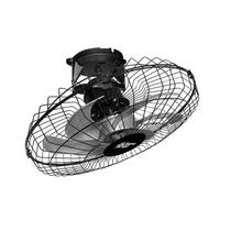 Ventilador Teto 50 Cm Preto 360G Bivolt Tufão
