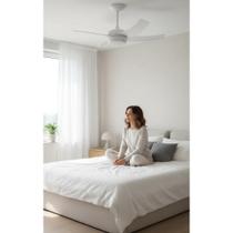 Ventilador Teto 90cm Branco c/ Controle Remoto - Ar Fresco