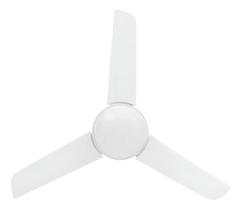 Ventilador Teto Aliseu Alisclean Com Controle Parede Estrutura Branco Pás Branco Diâmetro 90 cm Material das pás Policarbonato Quantidade de pás 3