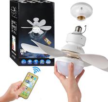 Ventilador Teto Com Luz Integrada Ventilador Teto Silencioso 6 Pás Facil Instalação Com Controle