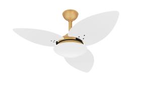 Ventilador Teto Dourado Winds 3 Pás Potente Sala Ventax 220V