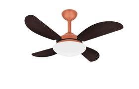 Ventilador Teto Fly 4 Pás Cobre Sala Silencioso Ventax 220V