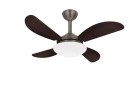 Ventilador Teto Fly Bronze 4 Pás Mdf Turbo Sala Ventax 110V