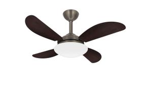 Ventilador Teto Fly Bronze 4 Pás MDF Turbo Sala Ventax 110V