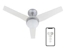 Ventilador Teto Jet 110Cm 220V Controle, Bluetooth - Aliseu