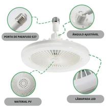 Ventilador Teto Led 30W Bivolt Branco