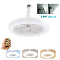 Ventilador Teto LED Controle Remoto Fácil