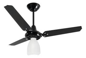 Ventilador Teto Loren-sid Diplomata Lumi M3 3 Pás Preto 220v
