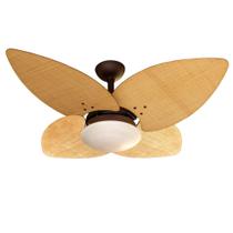 Ventilador Teto Marrom Winds 4 Pás Palha Turbo Ventax 110V