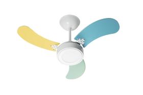 Ventilador Teto New Led Colors 3 Pás Masculino 220V 130 W