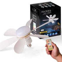 Ventilador Teto Potente Lâmpada Controle Silencioso E Bivolt