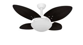 Ventilador Teto Potente Quarto Mini 4 Pás Tabaco Ventax 220V