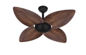Ventilador Teto Preto 4 Pás Madeira Winds Sala Ventax 220V