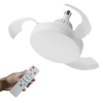 Ventilador Teto Retratil Lampada Led 3 Em 1 Ajustavel Controle Remoto Iluminaçao Vento Sol Verao Calor Casa Sala