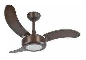 Ventilador Teto Sala Moderno Silencioso Potente Marrom 220v