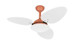 Ventilador Teto Silencioso Cobre 3 Pás Mdf Trevo Ventax 110V