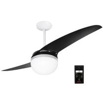 Ventilador Teto Spirit 202 127V Silencioso 2 Pás Black Piano Com Controle Remoto