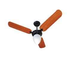 Ventilador Teto Super Light Ventidelta 127V Preto Pá Madeira