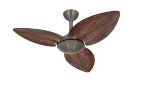 Ventilador Teto Turbo 3 Pás Madeira Winds Bronze Ventax 220V