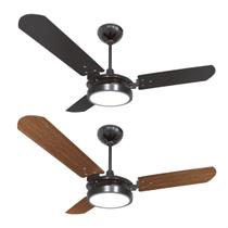Ventilador Teto Valen Led 18W Ventex 150W Silencioso Turbo 3 Velocidades Potente 3 Pás Forte Moderno Ventilador Teto Valen Led 18W Ventex 150W Silencioso Turbo 3 Velocidades Potente 3 Pás Forte Moderno