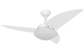 Ventilador Teto Ventax Uno Luxuoso 3 Pás Branco em ABS