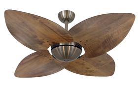 Ventilador Teto Volare Bronze Dunamis Rádica Imbuia 127V