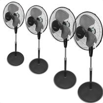 Ventilador Torre De Coluna Hélices 3 Pás 45W 110V Altura Ajustável 130cm Kit Com 4