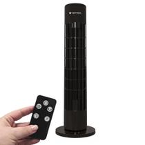 Ventilador Torre Fênix 75W Preto Com Controle Remoto 127V