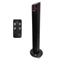 Ventilador Torre Giratorio 70W Oscila Refresca Visor led Controle 3 Velocidades 4 Modos Verao Sol Dias Quente Casa