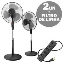 Ventilador Torre Pedestal 127V 45W 3 Hélices Altura Ajustável Até 130cm Kit com 2 em Fliltro de Linha Ventilador Torre Pedestal 127V 45W 3 Hélices Altura Ajustável Até 130cm Kit com 2 em Fliltro de Linha
