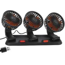 Ventilador Triplo Usb Carro Automotivo Mesa Escritorio Escrivaninha Silencioso 2 Velocidades Multiuso Verao Sol Calor Ventilador Triplo Usb Carro Automotivo Mesa Escritorio Escrivaninha Silencioso 2 Velocidades Multiuso Verao Sol Calor