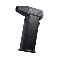 Ventilador Turbo Mini Ajustável Com Luz E Kit De Vácuo, 130.000 RPM, Recarregável Ventilador Turbo Mini Ajustável Com Luz E Kit De Vácuo, 130.000 RPM, Recarregável