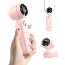 Ventilador Turbo Portátil Diveblues USB Recarregável Rosa