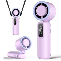 Ventilador Turbo Portátil Guirngou Bateria 3 em 1 de 4000mAh roxa